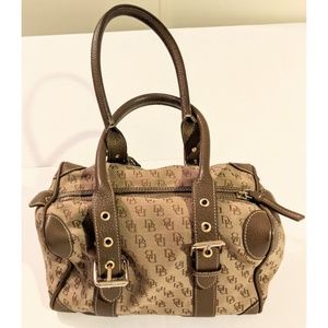 Dooney & Bourke Buckle Satchel with Monogram